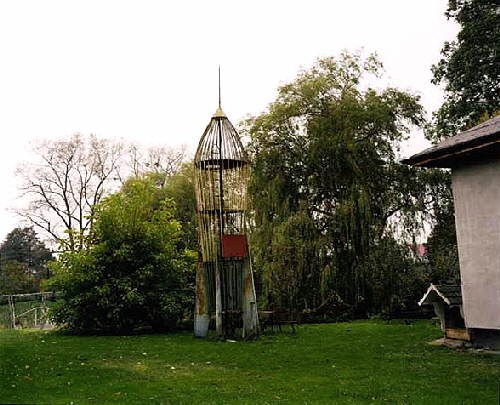 50s Rocket and Birch Bridge, Polish Garden